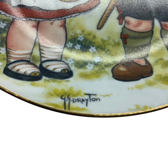 Vtg 1981 Dolly Dingle Visits Germany Collector Plate Grace Drayton Artwork 8.5" - Picture 3 of 9